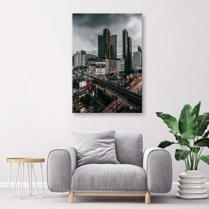 Obraz na plátně Město Skyline - 40x60 cm
