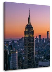 Obraz na plátně New York Empire State Building - 80x120 cm