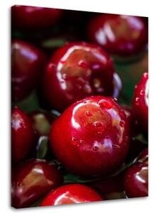 Obraz na plátně Třešně Ovoce Červená - 80x120 cm