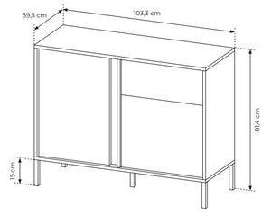 Komoda Danton 2DS (béžová). Akce -20%