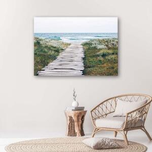 Obraz na plátně Pobřežní stezka Příroda - 60x40 cm