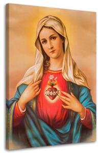 Obraz na plátně Srdce Panny Marie - 40x60 cm