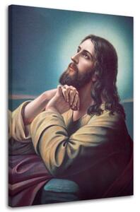 Obraz na plátně RELIGIÓZNÍ Ježíš v zahradě olivovníků - 80x120 cm