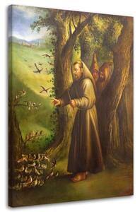 Obraz na plátně Svatý František z Assisi - 80x120 cm