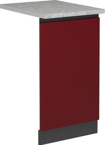 Čelní panel myčky Vicco R-Line Červená 45 cm s pracovní deskou, Model 55108