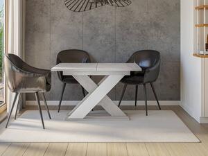 Moderní jídelní stůl Dulcato, Barva: bílý lesk / beton Mirjan24 5903211197581