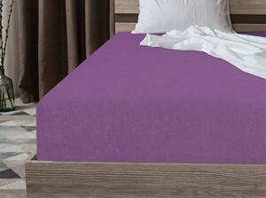 Froté prostěradlo PREMIUM fialové 180x200 cm
