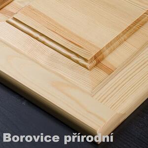 Psací stůl Merlin 1D4S - masiv borovice Odstín: Borovice přírodní