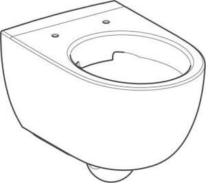 Geberit Renova Comfort WWC Splachovací klozet, zvýšený uzavřený tvar, Rimfree, KeraTect, 500694018