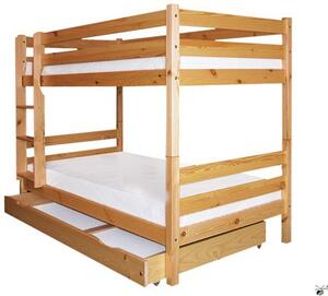 Patrová postel 127 90x200, Odstín: Borovice přírodní cm