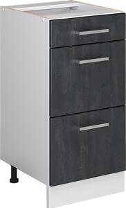 Spodní skříňka kuchyňské linky Vicco R-Line Černý beton 40 cm bez pracovní desky, Model 47576