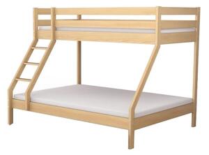 Patrová postel Mike, Borovice přírodní, 90x200 cm