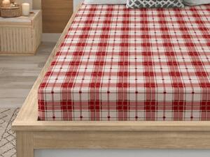 Prostěradlo z mikrovlákna TARTAN HEART barevné 90x200 cm