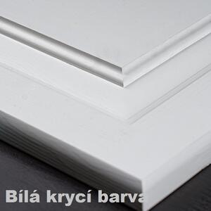 Patrová postel Max - borovice 80x200, Odstín: Bílá cm