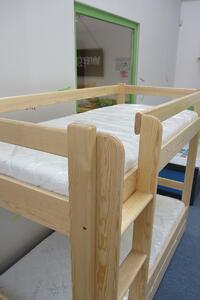 Patrová postel Max - borovice 90x200, Odstín: Borovice přírodní cm