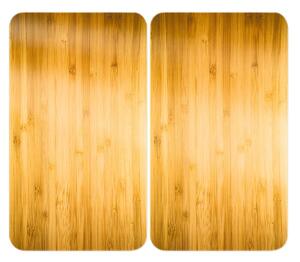 Kryty na sporák z tvrzeného skla v sadě 2 ks 52x30 cm Wooden – Maximex