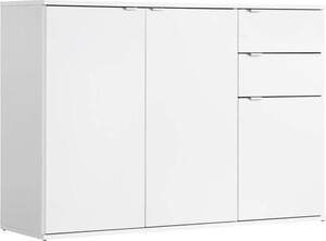 BDW, komoda se zásuvkami, do obývacího pokoje, Leo White, 111x35x80cm