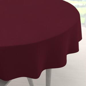 Biante Dekorační kulatý ubrus BKU-115 Burgundský vínový Ø 110 cm