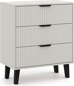 BDW, komoda Scandi, se 3 zásuvkami, lonice, 80×40×75cm, kamír