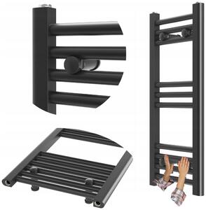 Koupelnový radiátor vodní Granitan 211 W 300 x 700 mm černý