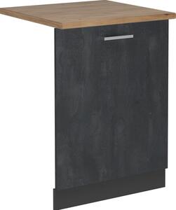 Čelní panel myčky Vicco R-Line Černý beton 60 cm , PD Dub, Model 55104