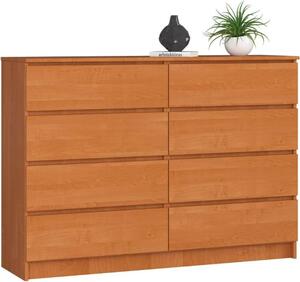 BDW, komoda s 8 zásuvkami, 138x40x99 cm, K140, ole
