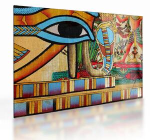Skleněný obraz s egyptskými motivy (70x50 cm)