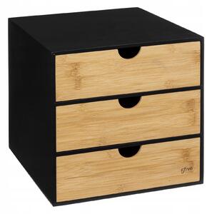 Dřevěný úložný box s 3 zásuvkami na drobnosti 5five Simply Smart