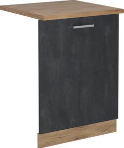 Čelní panel myčky Vicco R-Line Černý beton 60 cm , PD Dub, Model 55098