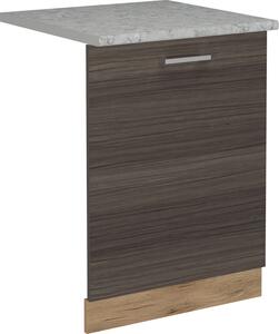 Čelní panel myčky Vicco R-Line Ušlechtilá šedá 60 cm s pracovní deskou, Model 55054