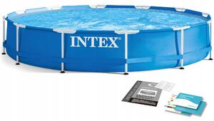 Intex 28210NP kulatý zahradní Bazén s kovovým rámem 366 x 76 cm