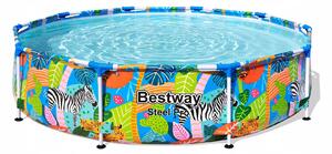 Bazén Rámový Steel Pro pro děti Svět zvířat BESTWAY 305x66cm 10FT