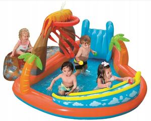 Bestway 53069 Dětské Hřiště Nafukovací láva se skluzavkou 265x265x104 cm Velký