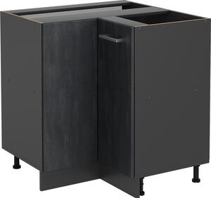 Rohová skříňka Vicco R-Line Černý beton 75.6 cm bez pracovní desky, Model 47486