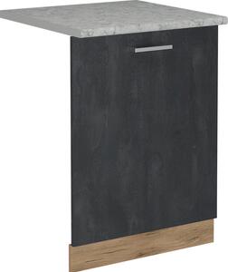 Čelní panel myčky Vicco R-Line Černý beton 60 cm s pracovní deskou, Model 55096
