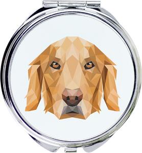 Zlatý retrívr – Zrcadlo značky Art-Dog s fotografií a geometrickým vzorem