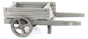Dekorační vozíček na zahradu šedý ART15306