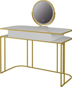 Toaletní stolek Vicco Tiara Bílá/zlatá 110 cm, Model 40757