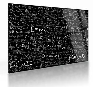 Skleněný obraz - Matematika (70x50 cm)