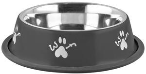 Miska MagicHome Woof 19 cm, 400 ml, černá, pro psa