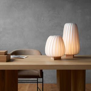 Tom Rossau Stolní lampa ST906, bílá, výška 31 cm, papír, E27, Bílá / opál, Obývací pokoj / jídelna, Papír / lunolit / lunopal, Skandinávský