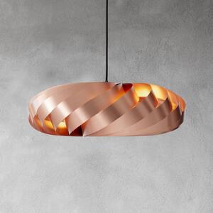 Tom Rossau Závěsné světlo TR5, Ø 60 cm, měď, hliník, stmívatelný, Měď, Obývací pokoj / jídelna, Hliník, Skandinávský