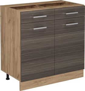 Spodní skříňka kuchyňské linky Vicco R-Line Ušlechtilá šedá 80 cm bez pracovní desky, Model 54087