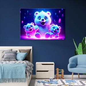 Obraz na plátně, Roztomilý lední medvěd - 60x40 cm