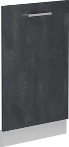 Čelní panel myčky Vicco R-Line Černý beton 45 cm bez pracovní desky, Model 54525