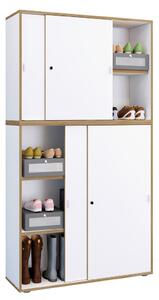 Botník SALIA Bílá/dub medový š: 100 cm