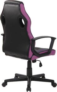 Kancelářská židle Avah černá/fialová