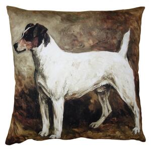 Povlak na polštář s motivem malby Jack Russell teriéra – 45x45 cm