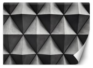 Fototapeta, Geometrické trojúhelníky 3D - 300x210 cm