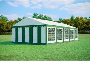 Zahradní Párty stan 5x10m - PVC Standard Ohnivzdorný barva Zeleno-bílá